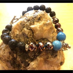 Homemade high quality Lava Stone diffuser Bracelet